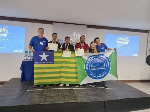 Em Barra do Piraí (RJ), estudantes da rede estadual conquistam medalhas de ouro e prata na 6ª etapa da 54ª Jornada de Foguetes(Imagem:Divulgação)