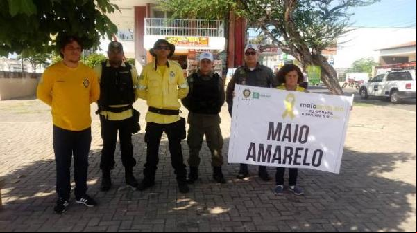 Exposição de veículos batidos busca conscientizar condutores em Floriano.(Imagem:FlorianoNews)