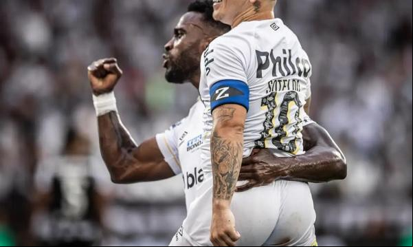 Santos arrranca empate com Botafogo, que chega a 8 jogos sem vencer.(Imagem:Reprodução Twitter/Santos FC)