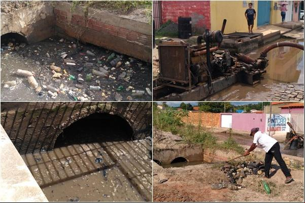Galeria que provocou a interdição da Rua Gabriel Ferreira é desobstruída.(Imagem:SECOM)