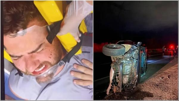 Zé Neto sofre acidente em Minas.(Imagem: Reprodução)