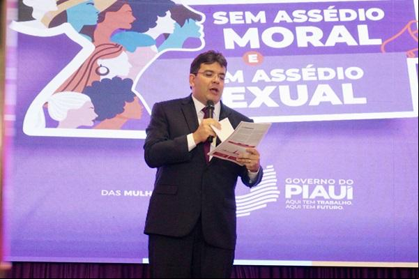 O gestor apresentou dados do Observatório da Mulher Piauiense, que monitora indicadores de violência e políticas públicas.(Imagem:Ingra Dias)