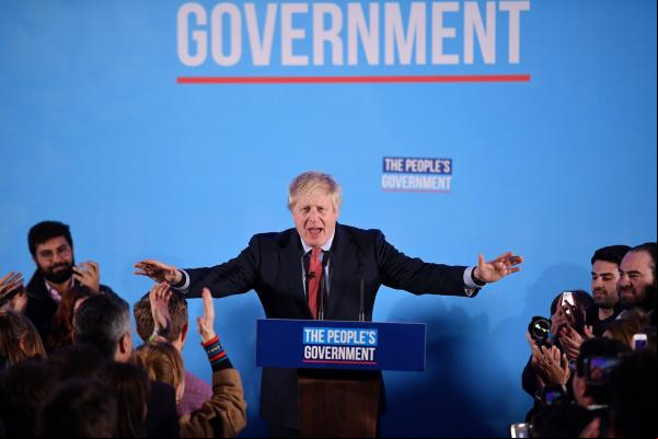 Primeiro-ministro do Reino Unido e líder do Partido Conservador, Boris Johnson(Imagem:Daniel Leal-Olivas/AFP)