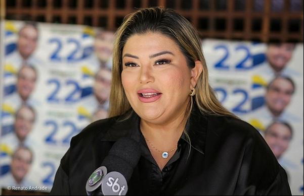 Samantha Cavalca, presidente estadual do PL. (Imagem:Renato Andrade/ Cidade Verde)
