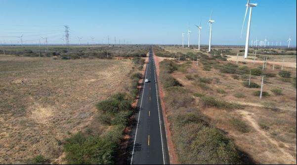 PI-142, no trecho entre as cidades de Marcolândia e Simões.(Imagem:Divulgação)