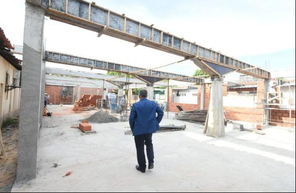 Uespi: obras da biblioteca do Campus Torquato Neto estão avançadas(Imagem:Divulgação)