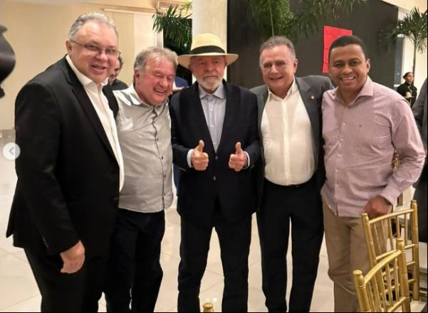 A bancada de deputados federais do PT do Piauí, composta por Florentino Neto, Merlong Solano, Flávio Nogueira e Francisco Costa.(Imagem:Reprodução/Instagram)
