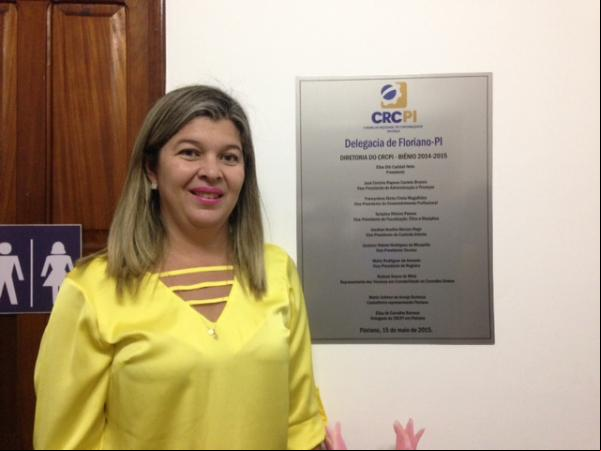 Elisa Barroso, delegada do CRC em Floriano.(Imagem:Assessoria)