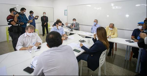 Em reunião com a bancada, Wellington Dias pede ajuda para Anvisa validar vacinas.(Imagem:Roberta Aline/florianonews.piauiconectado.com)