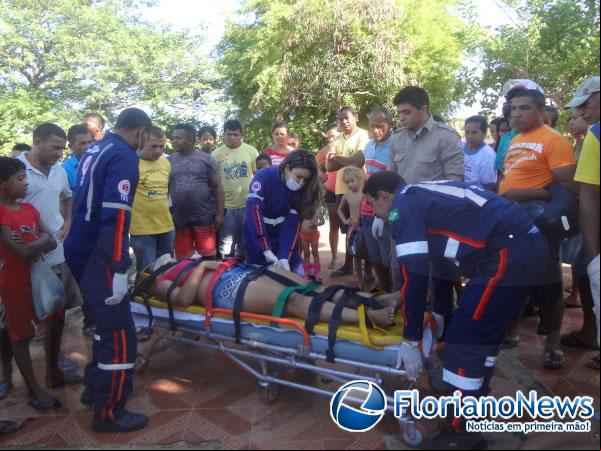 Mulher tenta suicídio atirando-se da ponte sobre o Rio Parnaíba.(Imagem:FlorianoNews)