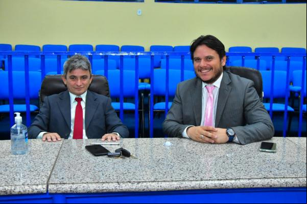 Vereadores Edvaldo Araújo e Carlos Eduardo(Imagem:CMF)