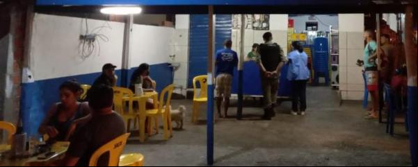 ?Avaliamos como tranquila a primeira noite de fiscalização. Teve a presença da vigilância sanitária e esperamos que hoje seja da mesma forma. Quinze estabelecimento nas Zonas Leste(Imagem:Reprodução)