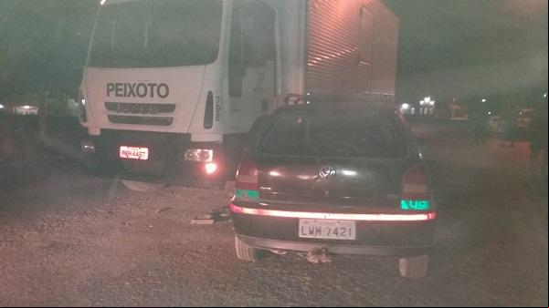 Colisão entre carro e caminhão é registrada no bairro Nossa Senhora da Guia.(Imagem:Jc24horas)