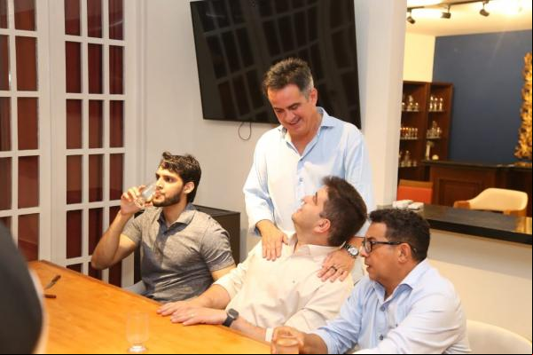 Ciro Nogueira recebe Silvio, secretários e amigos(Imagem:Divulgação)