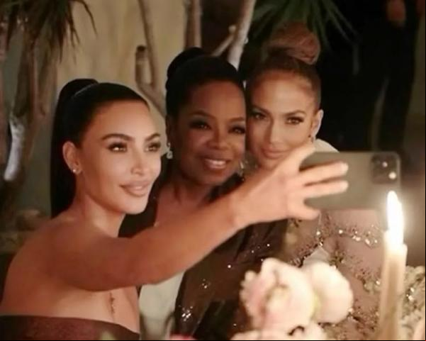 Kim Kardashian, Oprah Winfrey e Jennifer Lopez.(Imagem:Reprodução / Instagram )