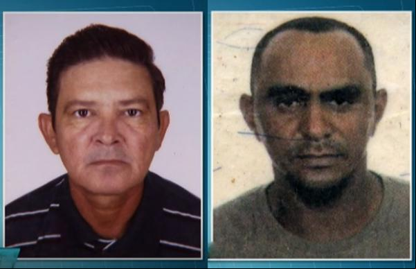 José Airton de Andrade e Raimundo Barbosa dos Santos morreram após serem atropelados quando pintavam a ciclovia.(Imagem:TV Globo/Reprodução)