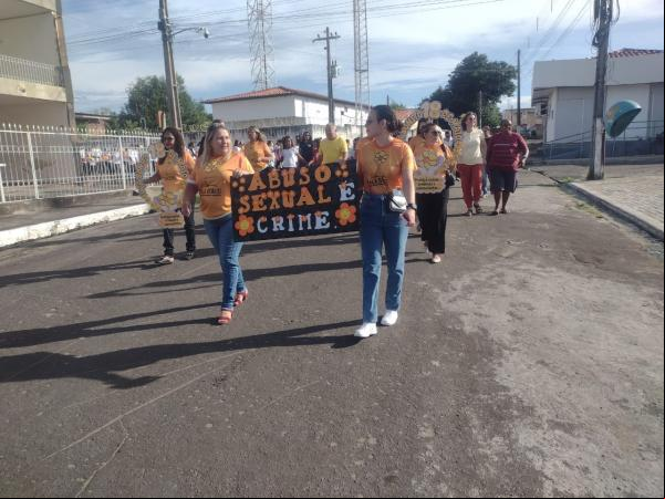 Prefeitura de Barão de Grajaú promove Caminhada do Maio Laranja em combate ao abuso infantil.(Imagem:FlorianoNews)