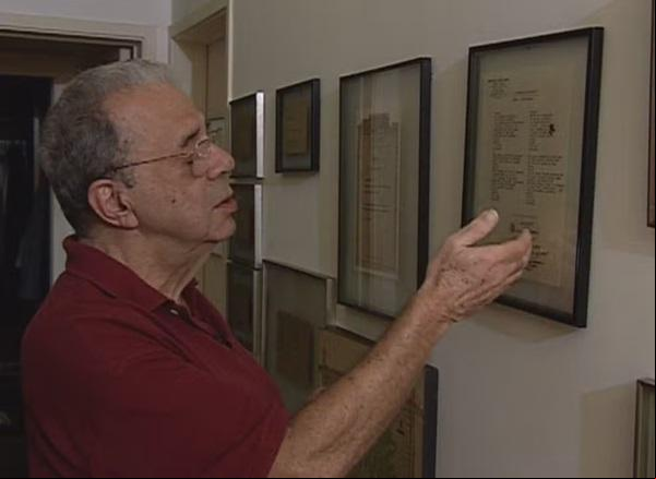 Sérgio Cabral doou acervo de 60 mil itens da música brasileira para Museu da Imagem e do Som, no Rio (Imagem:Reprodução/ TV Globo)