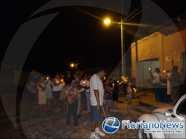Fieis participam da Via Sacra em ruas de Floriano.(Imagem:FlorianoNews)