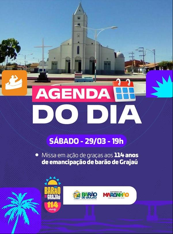 Fé e gratidão: missa encerra celebrações dos 114 anos de Barão de Grajaú(Imagem:Divulgação)