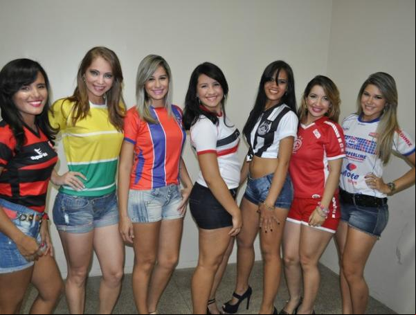 Representantes dos clubes iniciam disputa para o título de musa do Campeonato Piauiense 2013.(Imagem:Renan Morais/GLOBOESPORTE.COM)