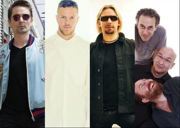 Noite de rock com dois co-headliners encerra os sete dias de Rock in Rio. Palco Mundo também tem Nickelback e Paralamas.(Imagem:Divulgação e G1)