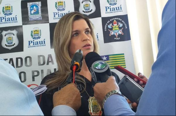 Delegada Tatiana Trigueiros, da Deccor.(Imagem:Gilcilene Araújo/G1)