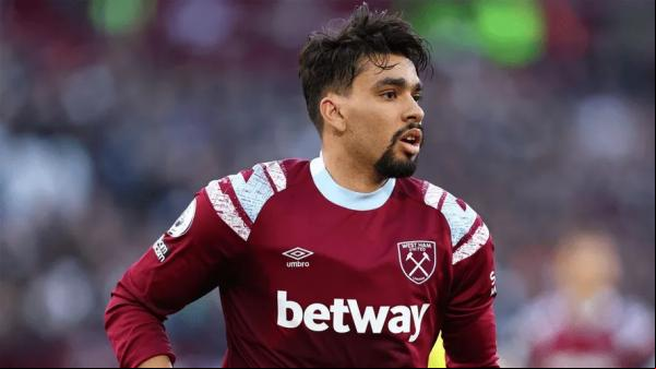 Lucas Paquetá com a camisa do West Ham.(Imagem:West Ham United FC)