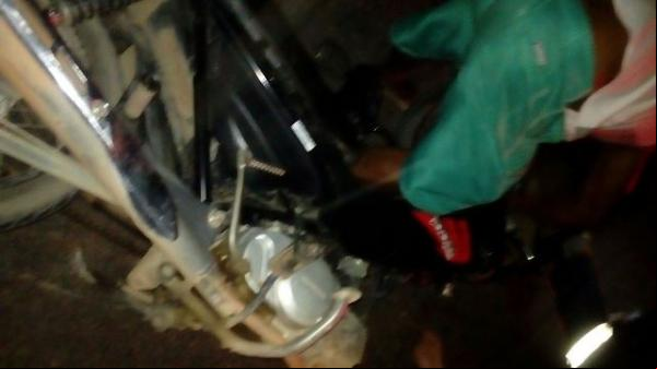 Colisão entre motocicletas deixa duas pessoas feridas em Floriano.(Imagem:Reprodução/Whats App)