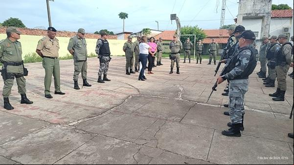 Hemocentro realiza visita ao 3º BPM de Floriano para incentivar a doação de sangue(Imagem:Divulgação/PM)