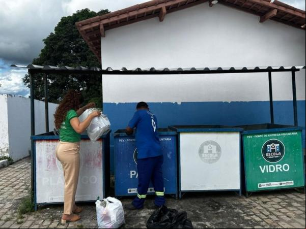 Secretaria de Meio Ambiente arrecada mais de 400 kg de materiais recicláveis em dois meses.(Imagem:Secom)
