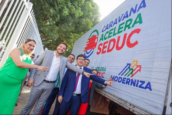 O anuncio foi feito durante a inauguração da reforma do Centro Estadual de Tempo Integral (Ceti) Júlia Nunes Alves.(Imagem:Divulgação)