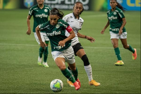 Corinthians e Palmeiras se enfrentarão na final do Brasileirão Feminino Neoenergia(Imagem:Rebeca Reis)