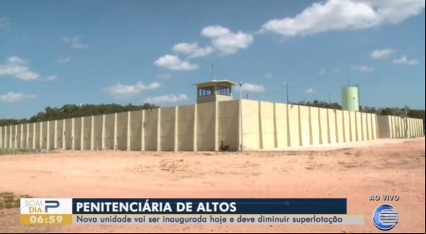 Cadeia Pública de Altos.(Imagem:Reprodução/TV Clube)