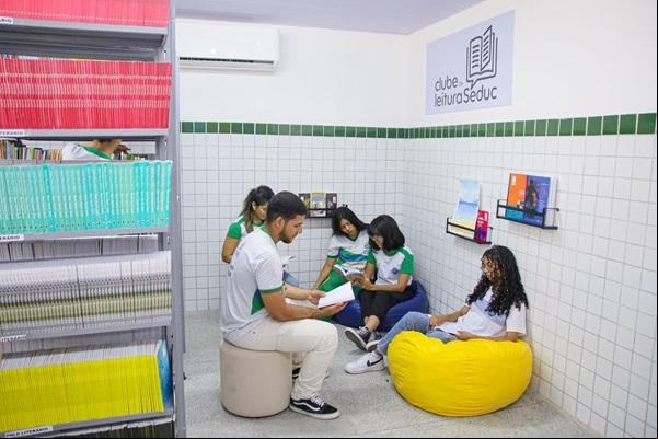 BIBLIOTECA - CETI MARIA DE LOURDES REBELO(Imagem:Reprodução)
