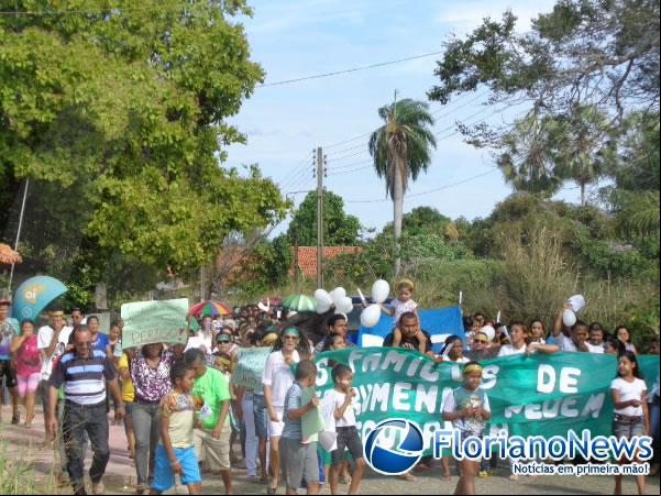 População de Jerumenha realiza manifestação pedindo mais segurança.(Imagem:FlorianoNews)
