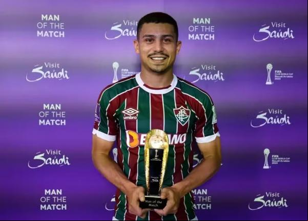 André, do Fluminense, foi eleito o melhor jogador da semifinal do Mundial.(Imagem:Reprodução)