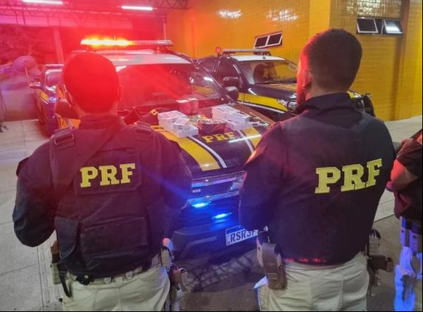 PRF realizou fiscalização na cidade de Bom Jesus.(Imagem:Divulgação /PRF-PI)