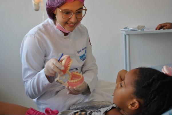 Clínica Integrada Jasmina Bucar faz triagem para atendimento em odontopediatria.(Imagem:FAESF)