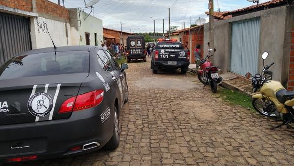 Jovem foi perseguido e morto na Zona Norte de Teresina.(Imagem:Rafaela Leal/G1)