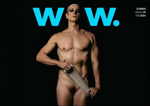 Reynaldo Gianecchini usa truque drag para esconder órgão sexual.(Imagem:Brunno Rangel)