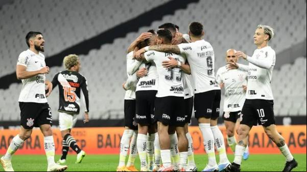 Corinthians x Vasco, comemoração do gol de Maycon.(Imagem:Marcos Ribolli)