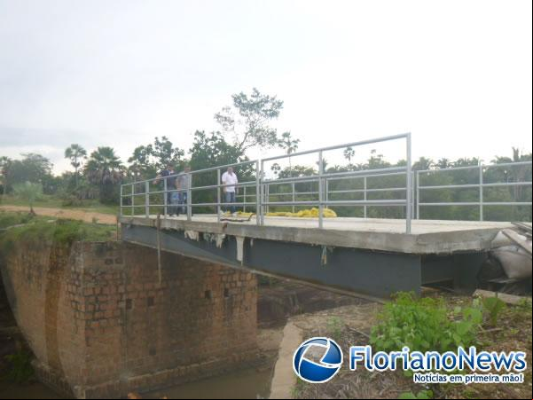 Ponte da localidade Manga entra em fase final da construção.(Imagem:FlorianoNews)