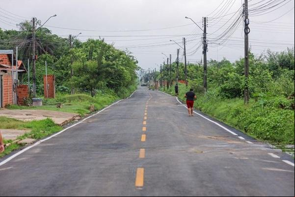 Pavimentação asfáltica inaugurada na zona Sul de Teresina(Imagem:Reprodução)