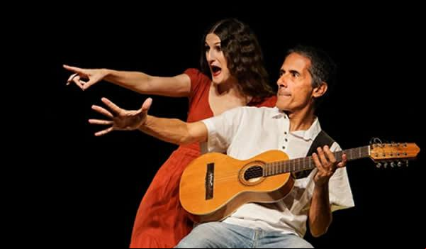 Floriano recebe Josiane Geroldi e Paulo Freire no espetáculo