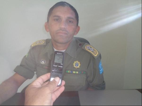Major Inaldo Barros, Subcomandante do 3º BPM de Floriano.(Imagem:FlorianoNews)