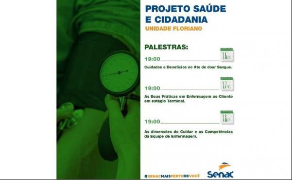 Senac de Floriano promove Projeto Saúde e Cidadania.(Imagem:Divulgação)