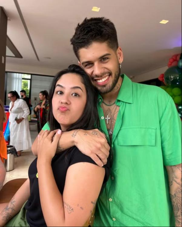 Monyque Isabella Costa e Zé Felipe.(Imagem:Reprodução/Instagram)