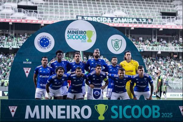 Time do Cruzeiro no Campeonato Mineiro.(Imagem:Gustavo Aleixo/Cruzeiro)