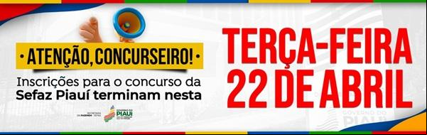 Inscrições para o concurso da Sefaz-PI encerram na terça-feira (22)(Imagem:Divulgação)